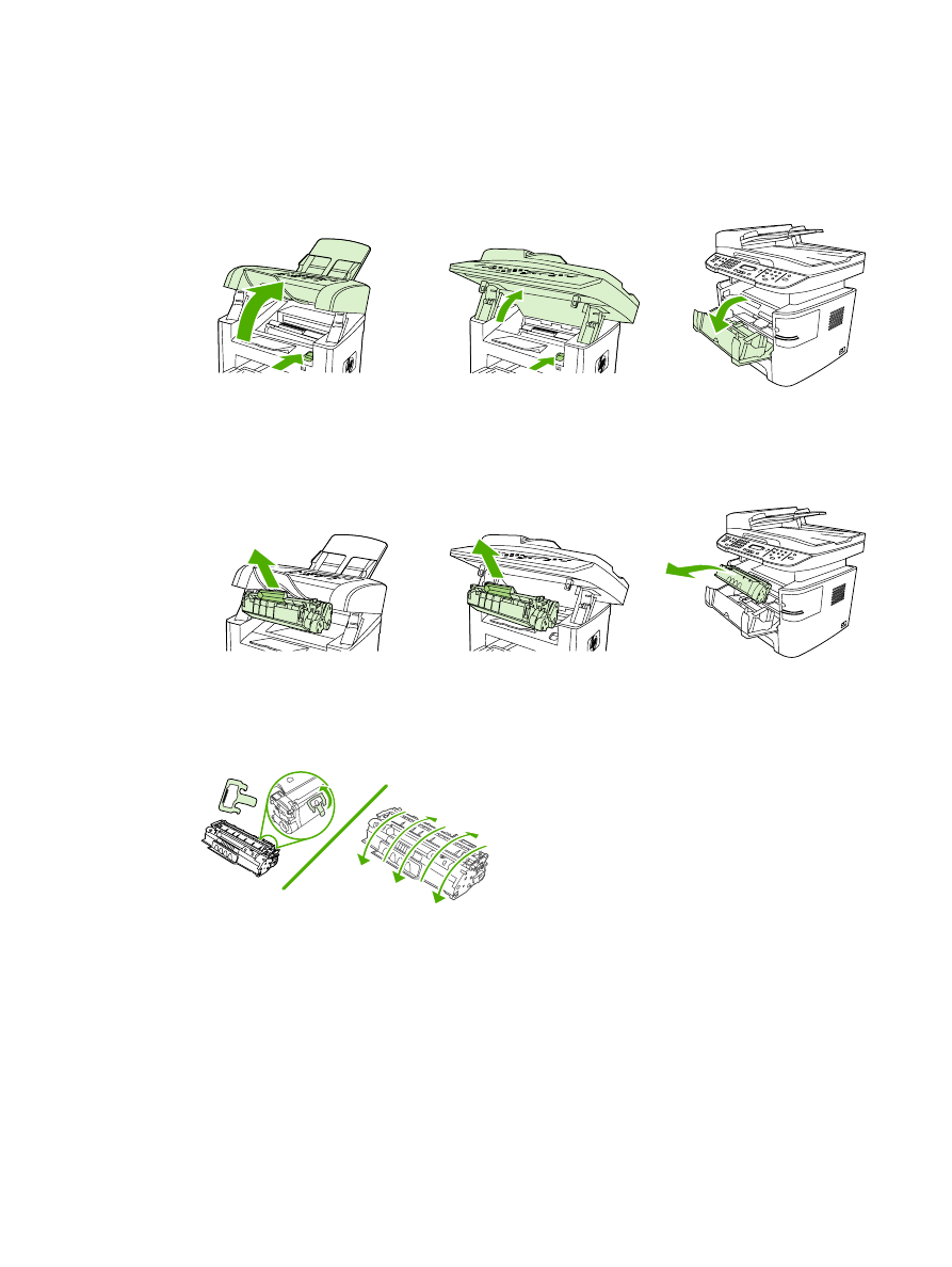 De printcartridge vervangen HP LaserJet 3050 All in One Printer